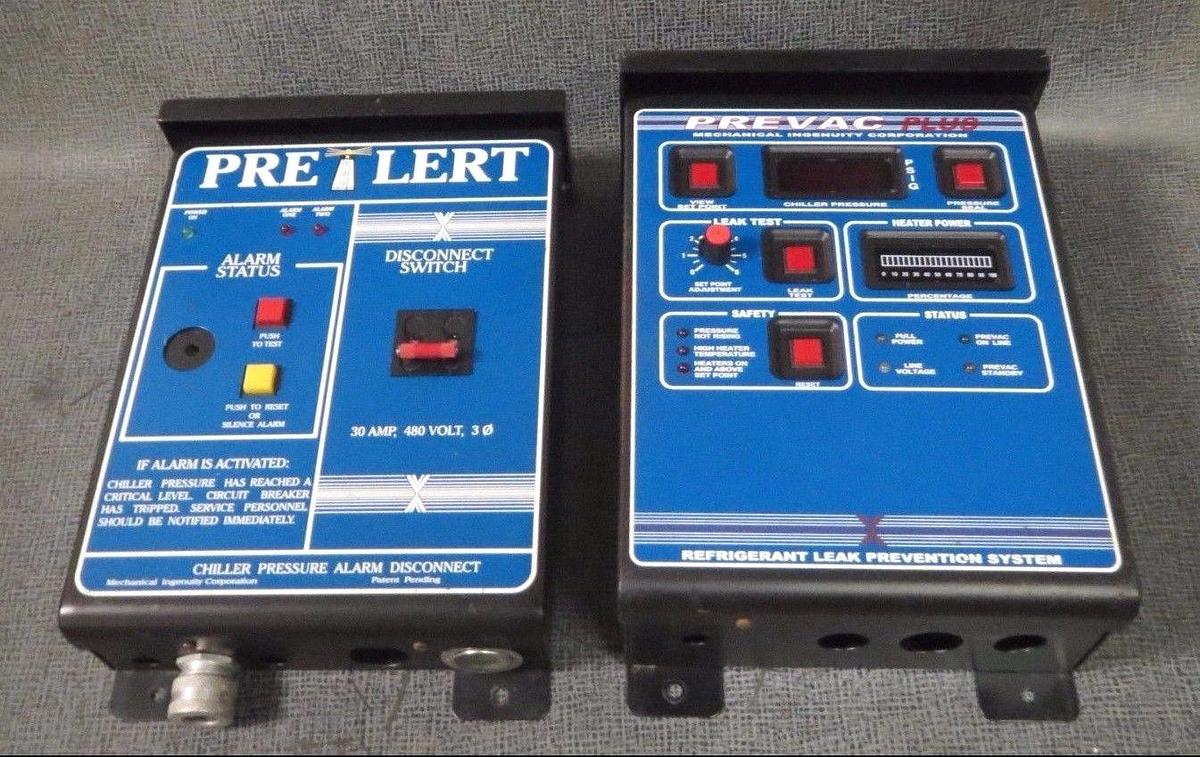 Used MECHANICAL INGENUITY PRELERT/PREVAC CHILLER PRESSURE/LEAK PROTECTION SYSTEM