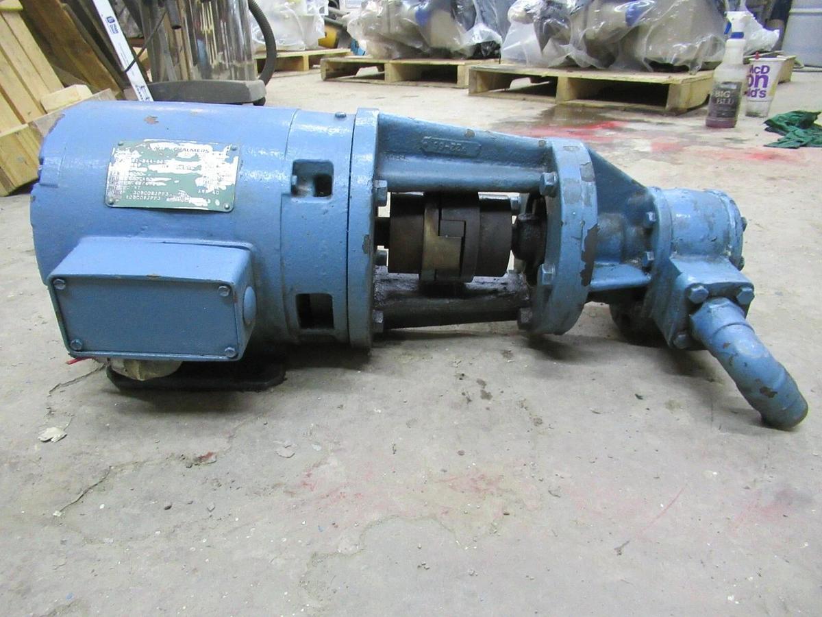 Used ROPER FLUID GEAR PUMP 17 K 15 3 HP MOTOR 230/460 VOLTS 1760 RPM 182TC FRAME