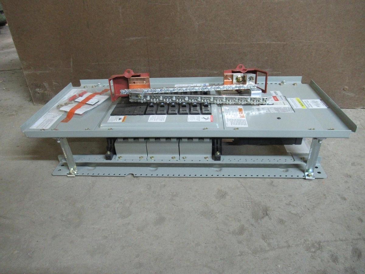 Used EATON POW-R-LINE MAIN SERVICE PANEL PRL1A EZB2036R 100 AMP 240/120 VAC 1 PHASE