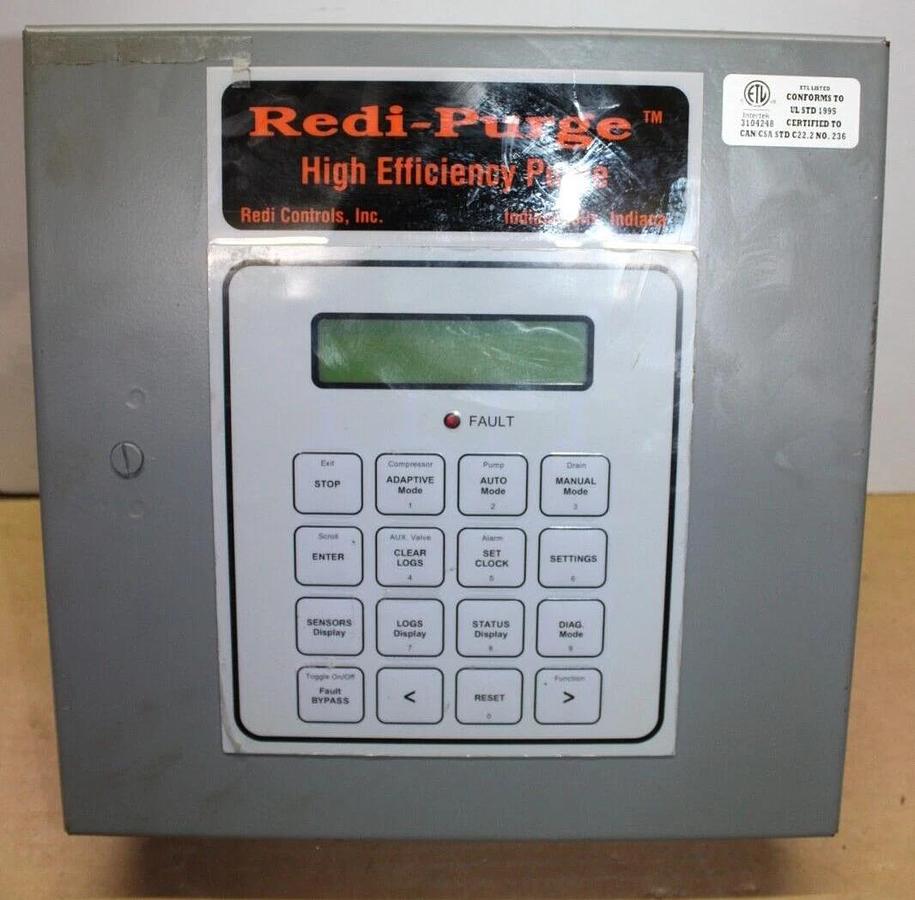 Used REDI-CONTROLS REDI-PURGE PRG-11/123-C3 HVAC CONDENSER PANEL 115V 1-PHASE
