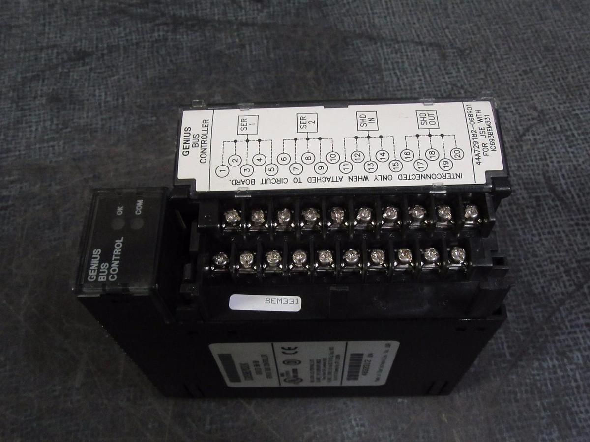 Used GE FANUC 90-30 GENIUS BUS CONTROLLER MODEL: IC693BEM331K *NO FLAWS*