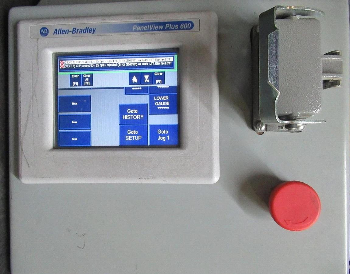 Used ALLEN-BRADLEY PANELVIEW-PLUS-600 2711P-T6C20D SER. B REV. A *ENCLOSURE*