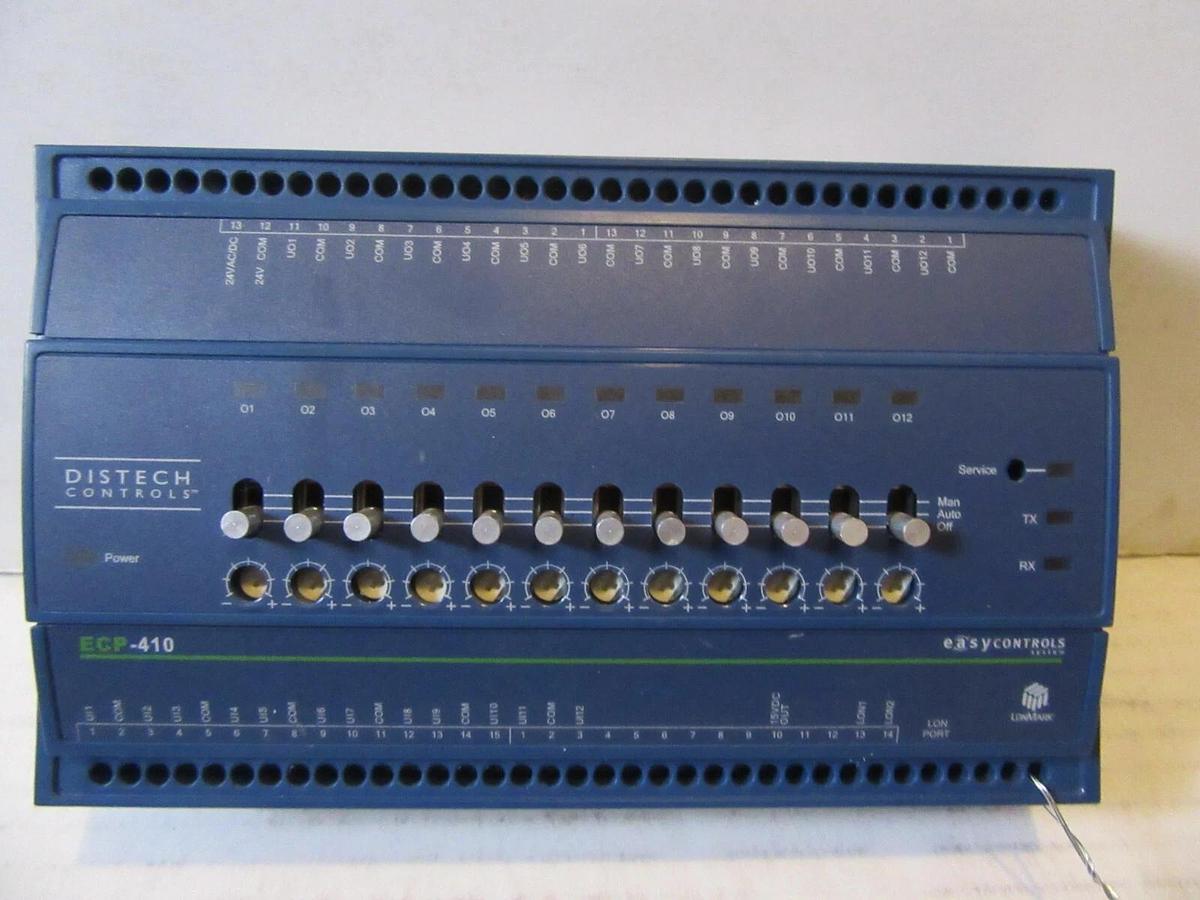 Used DISTECH CONTROLS ECP-410 EASY CONTROLS PROGRAMMABLE CONTROLLER 2008W45 LONMARK