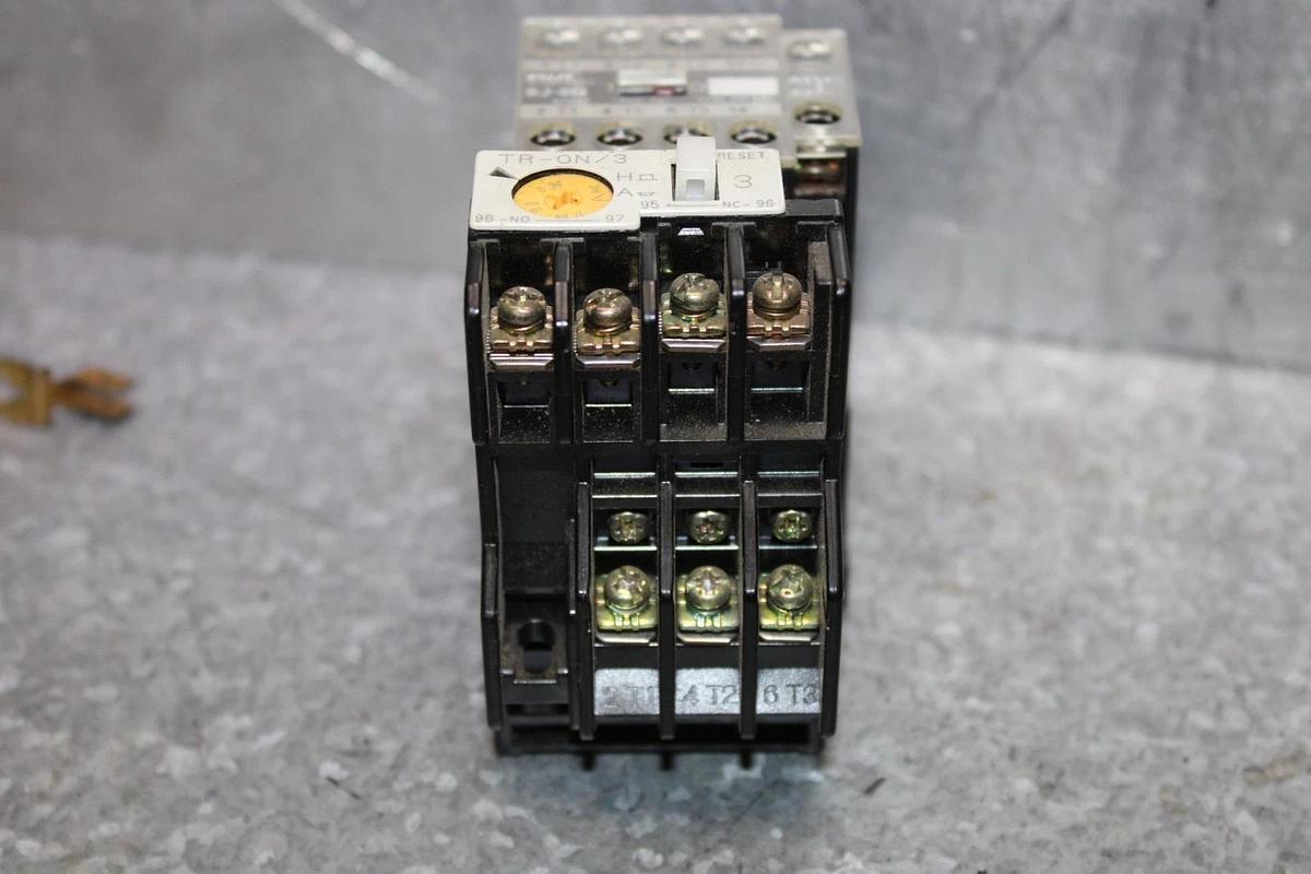 Used FUJI ELECTRIC MAGNETIC STARTER SJ-0G 440 VOLT 15 AMP W/ TR-0N/3 OVERLOAD
