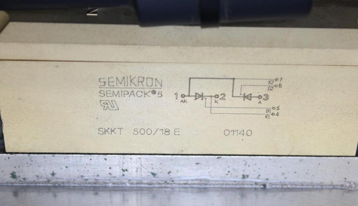 Used ACTIVE POWER UPS MODULE STATIC SWITCH INTERFACE 30036 REV. F W/ SKKT-500/18E