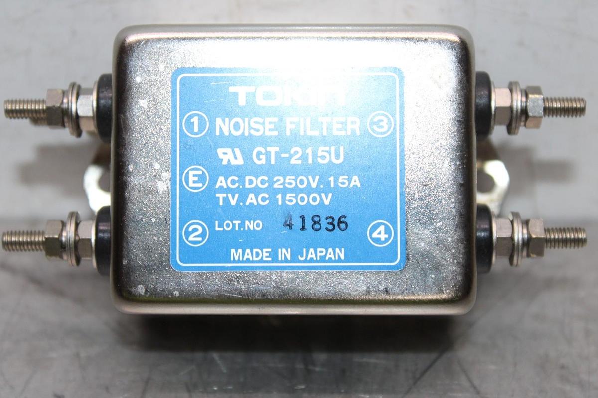 Used TOKIN NOISE FILTER GT-215U 250 VOLT 15 AMP 1500 VOLT TV **WARRANTY INCLUDED**