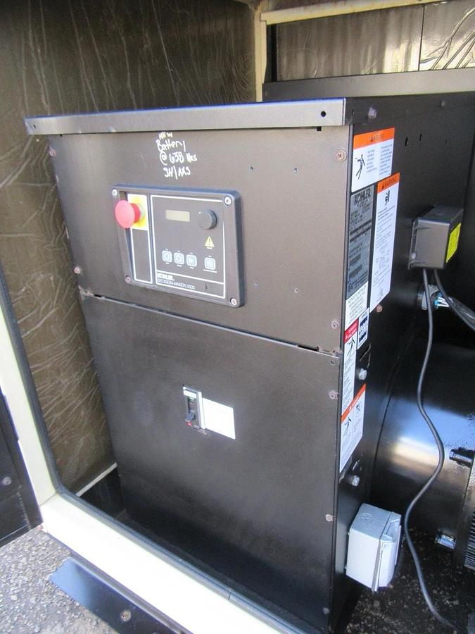 Used 50 KW GENERATOR  KOHLER 5.0 NATURAL GAS / LP 120/240V 1PH 784 HRS ENCLOSED VIDEO