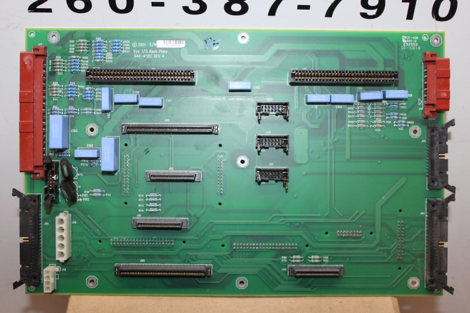 Used APC UPS SYS I/O BACK PLANE 6400-4115C REV. 4 FOR SYCF40KF **WARRANTY**