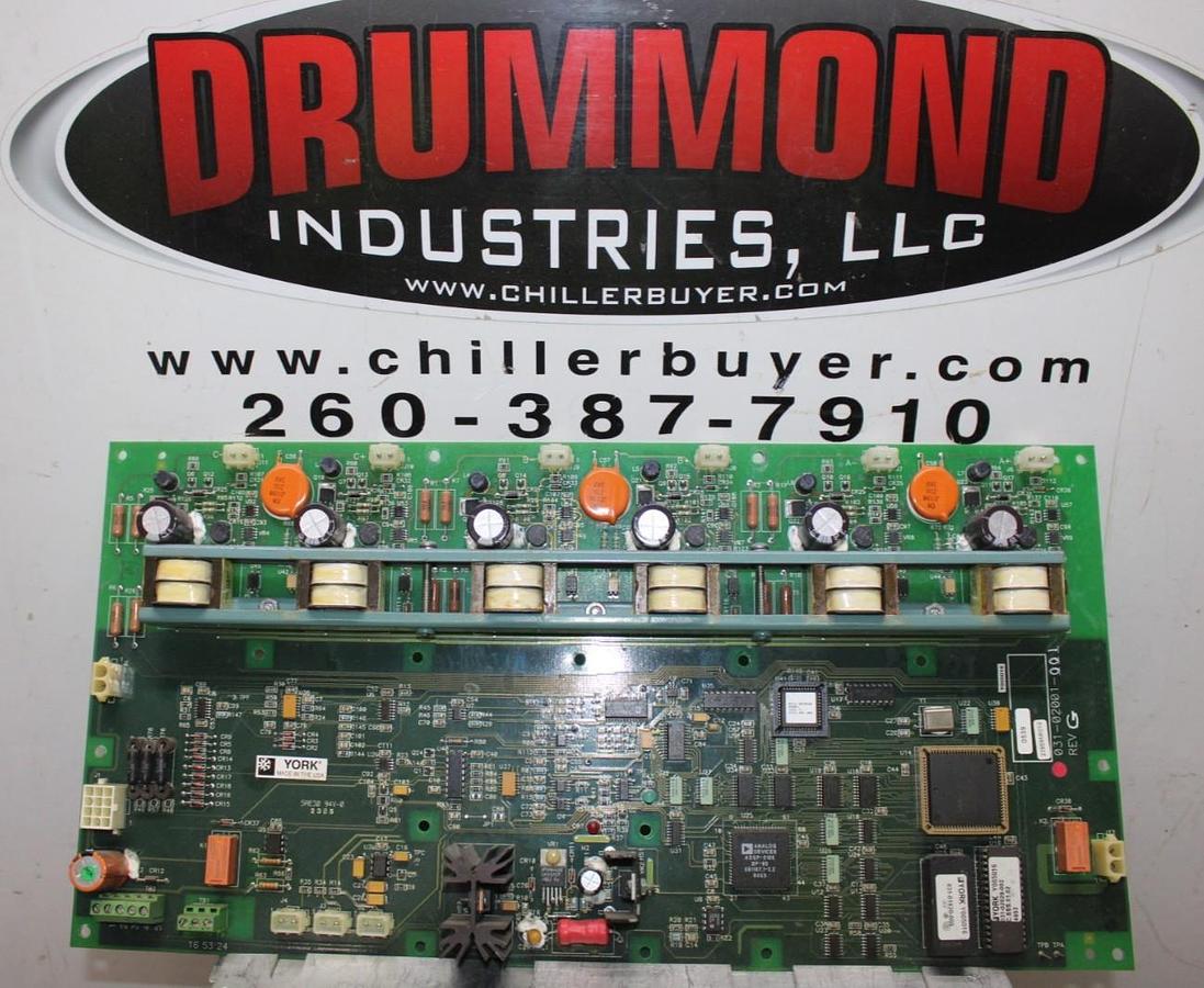Used YORK CHILLER LOGIC CONTROL CIRCUIT BOARD 031-02001-001 REV. G *WARRANTY*