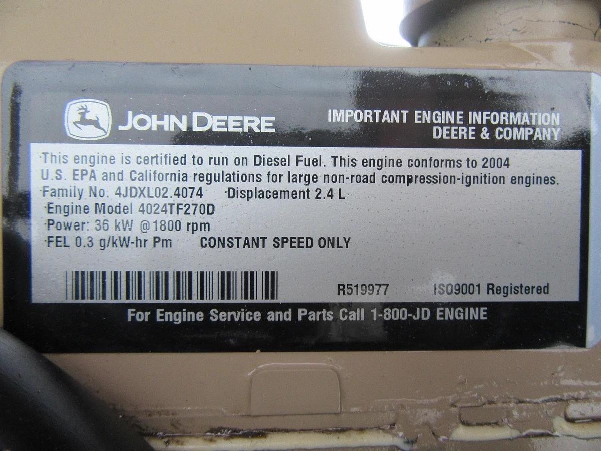 Used 30 KW DIESEL GENERATOR GENERAC 120/240 VOLT ONLY 407 HRS SOUND ENCLOSED VIDEO