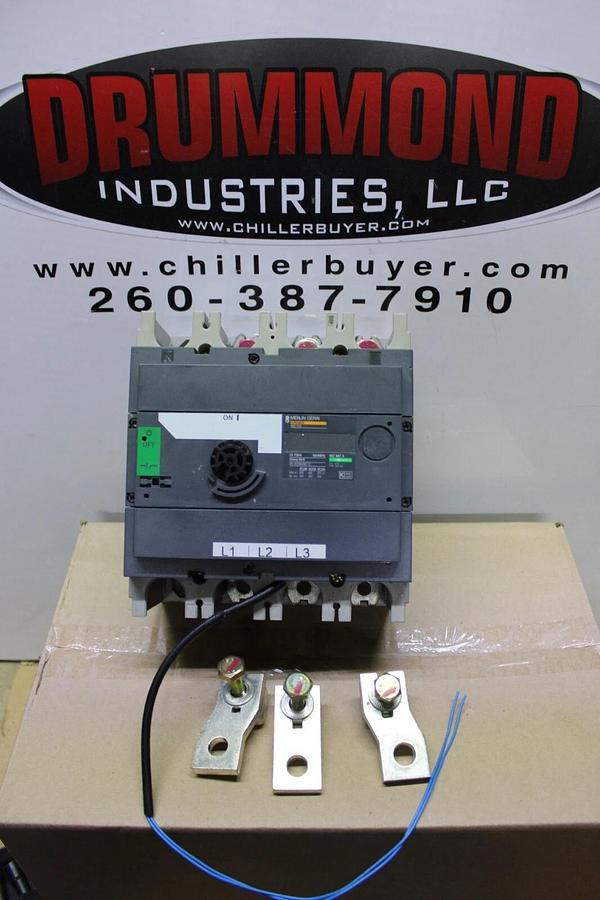 Used MERLIN GERIN INTERPACT MOLDED CASE SWITCH INS400 400 AMP 750 VOLT 3-POLE