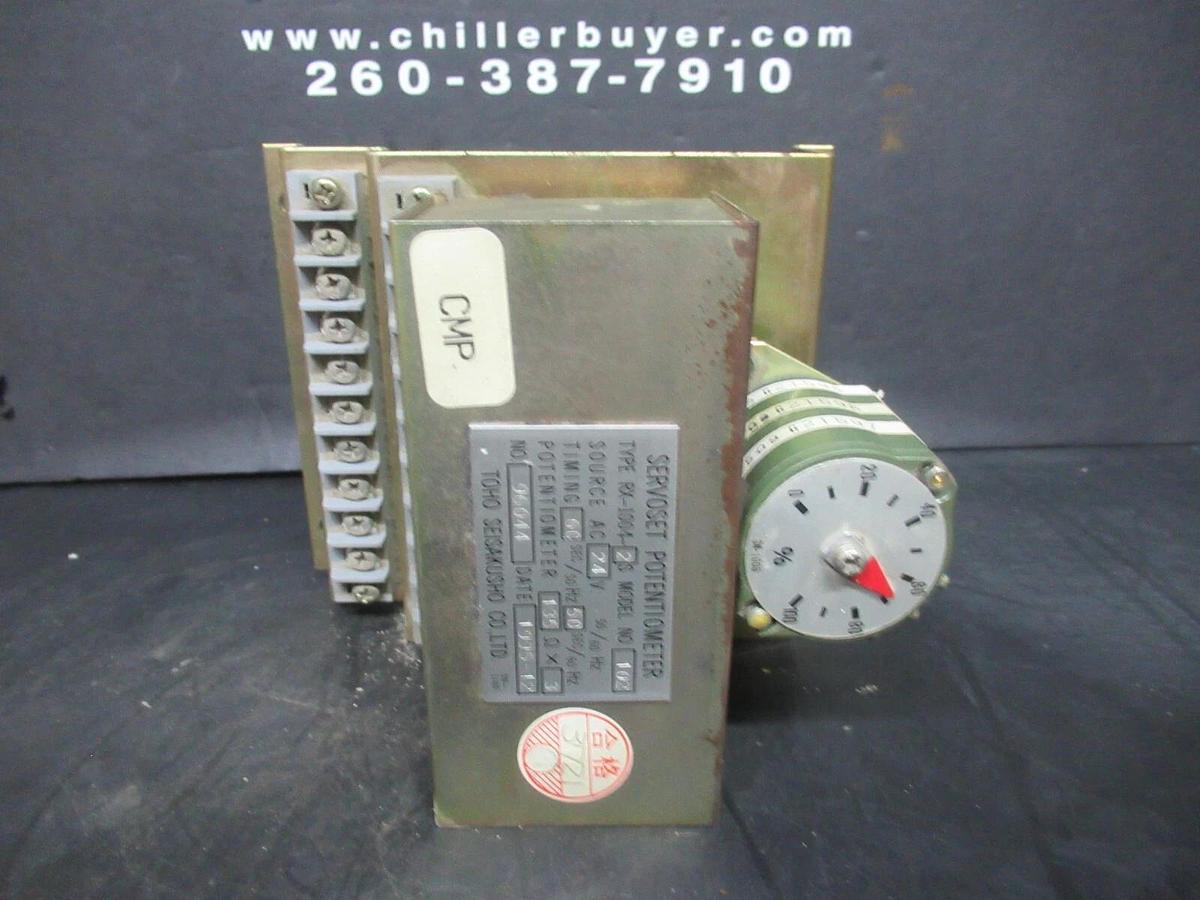 Used TOHO SEISAKUSHO SERVOSET POTENTIOMETER RX-1004-2S MODEL: 102 24 VAC **WARRANTY**
