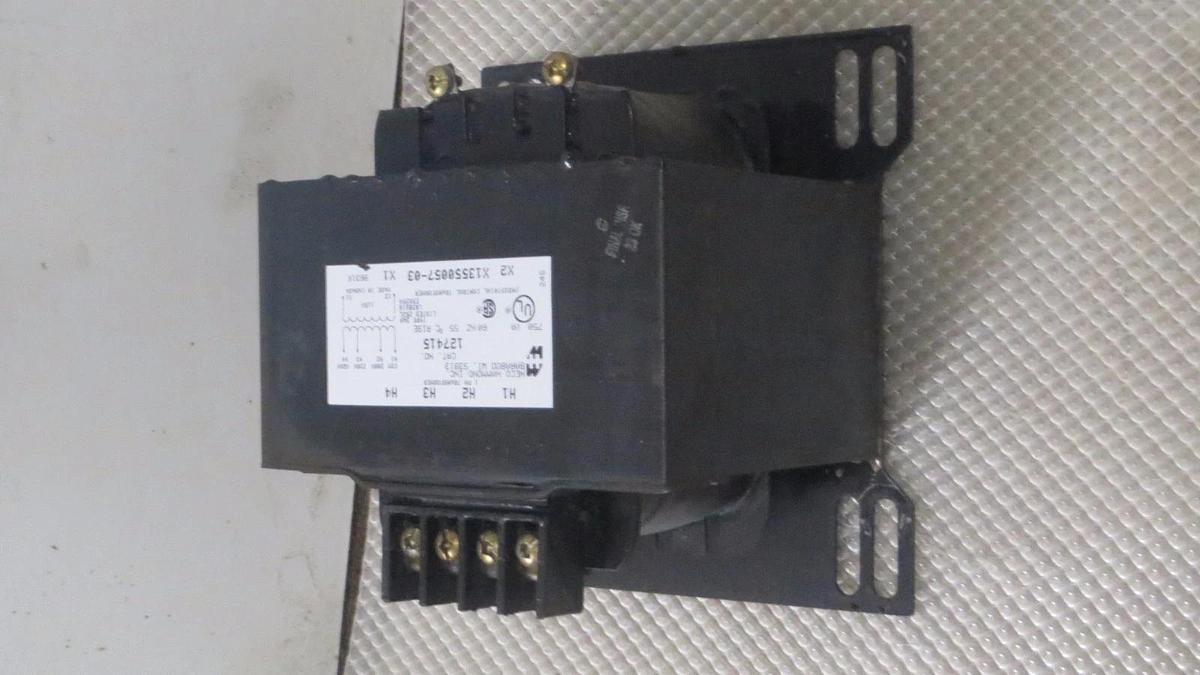 Used NECO HAMMOND CONTROL TRANSFORMER X13550057-03 1 PH 750 VA 60 Hz 127415