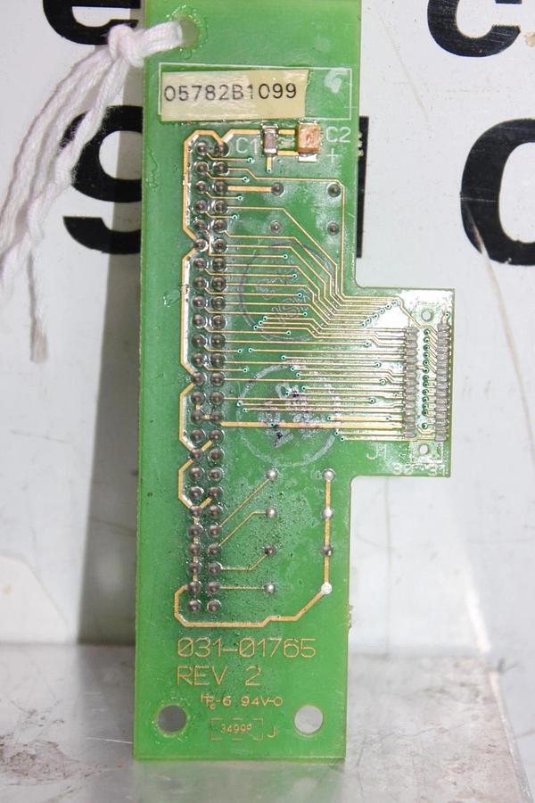 Used YORK CHILLER DISPLAY CONNECTION CIRCUIT BOARD 031-01765-002 REV. B 031-01765