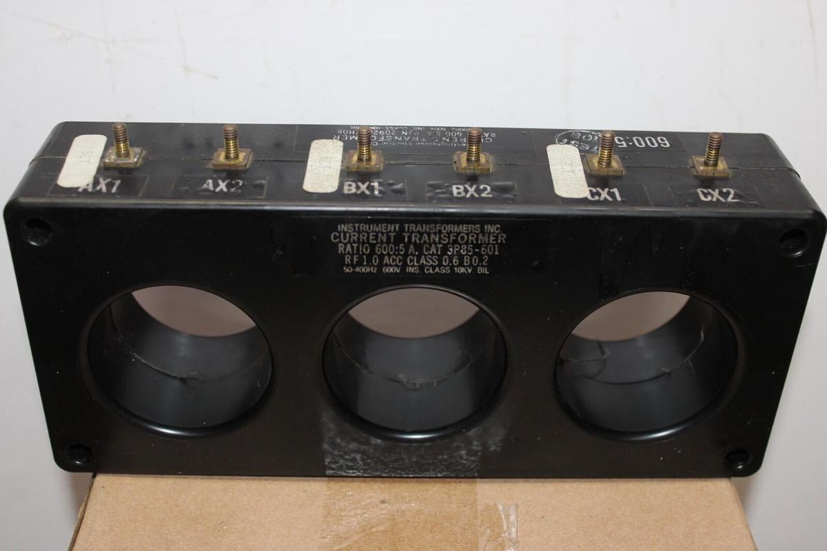 Used WESTINGHOUSE CURRENT TRANSFORMER 3P85-601 2092A37H08 600:5 AMP 600 VOLT