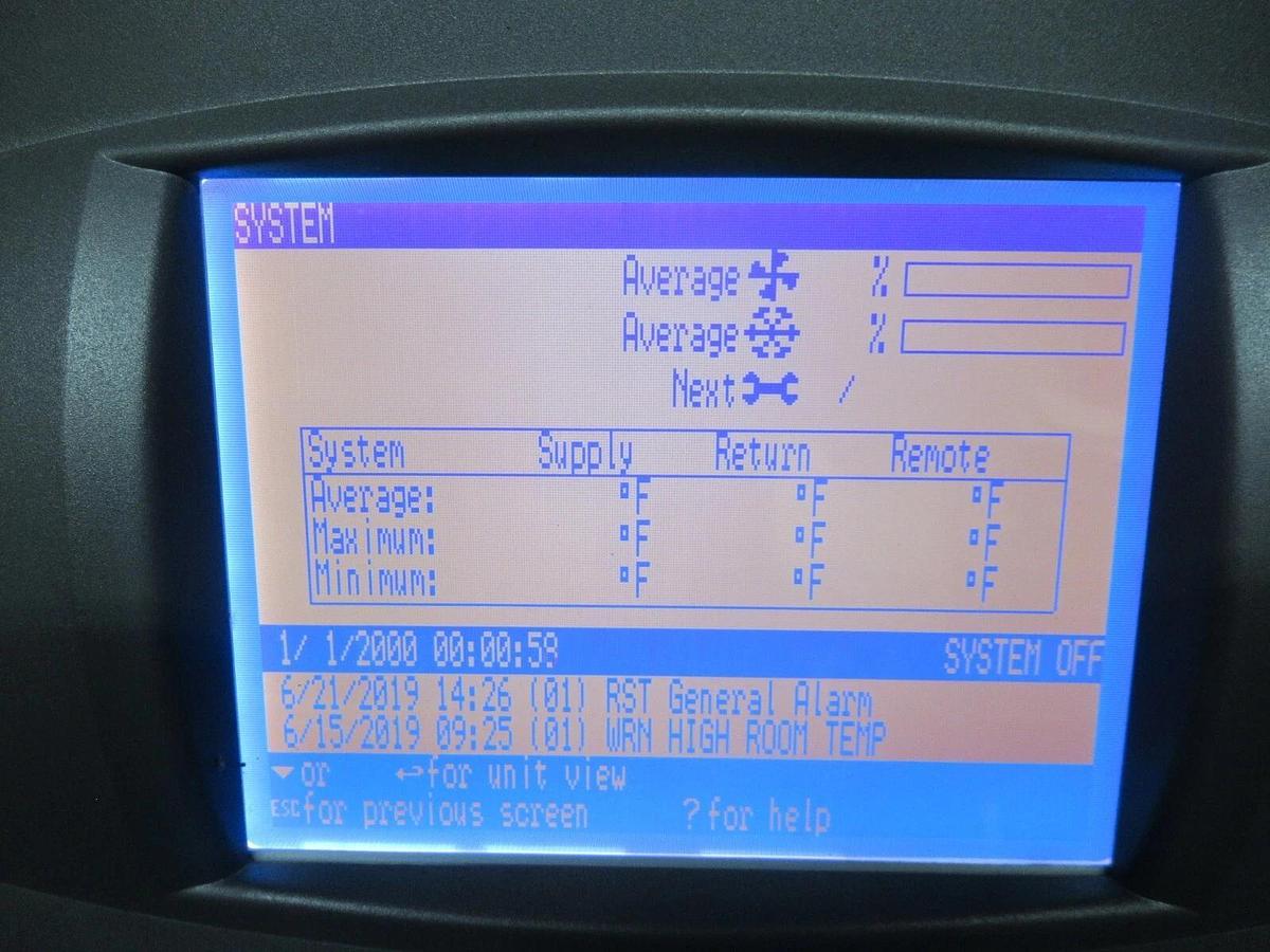 Used EMERSON / LIEBERT ICOM CMS CONTROL DISPLAY 12 VDC **WARRANTY INCLUDED**