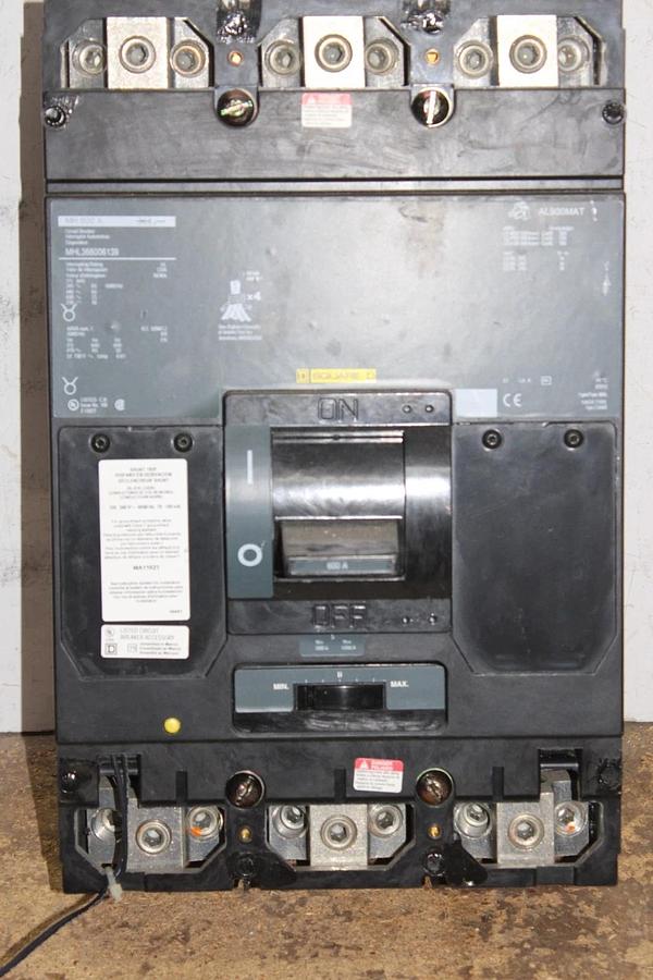 Used SQUARE D CIRCUIT BREAKER MHL366006139 3-POLE 600 VAC 600 AMP *WARRANTY*