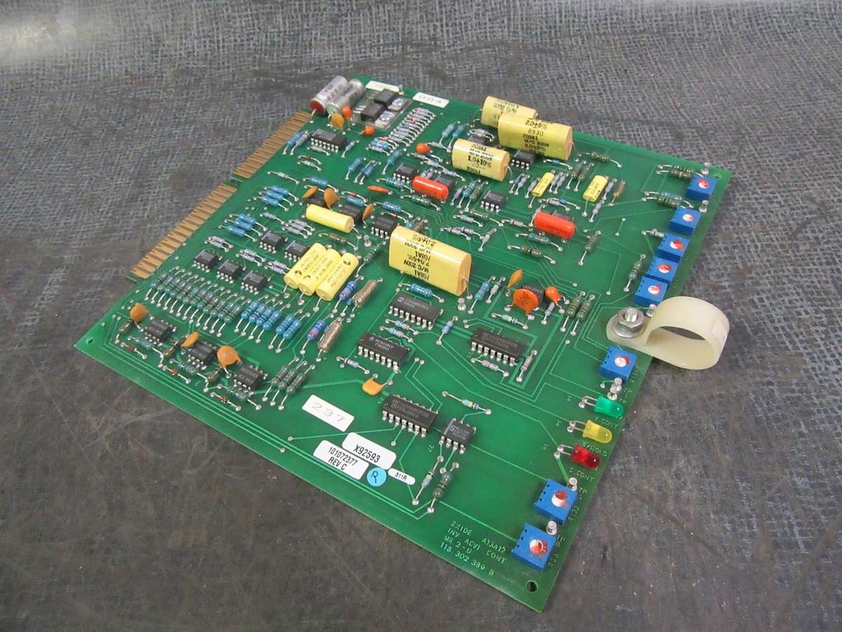 Used EXIDE INV ACVI CONT CARD CIRCUIT BOARD 101072377 REV C  *WARRANTY INCLUDED*