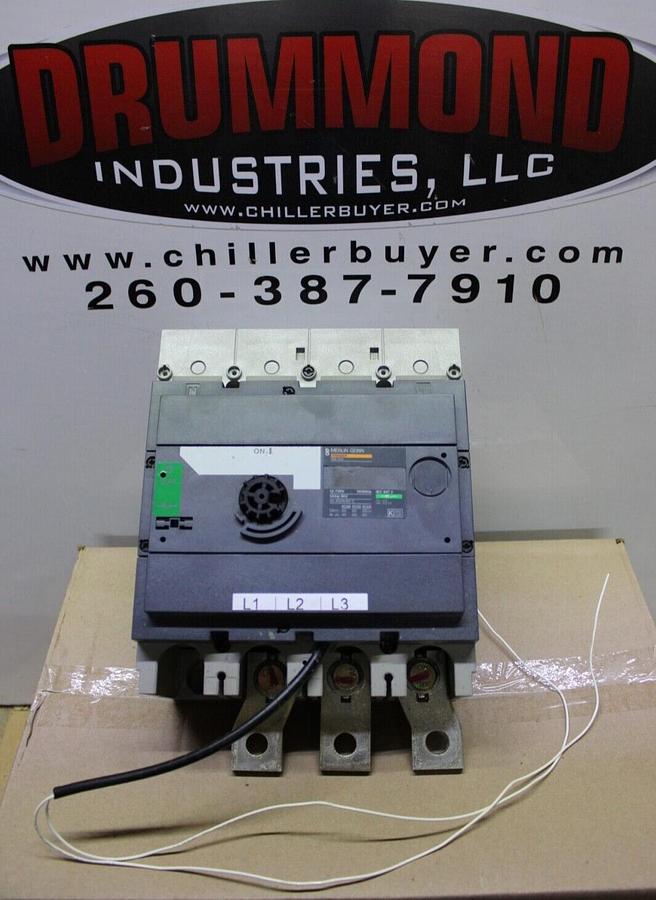 Used MERLIN GERIN INTERPACT MOLDED CASE SWITCH INS400 400 AMP 750 VOLT 3-POLE