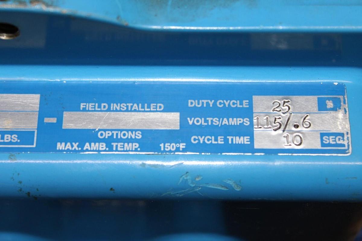 Used VALVCON ACTUATOR VW300S115A 300 IN-LBS 115V 0.6 AMP 10 SEC CYCLE *WARRANTY*