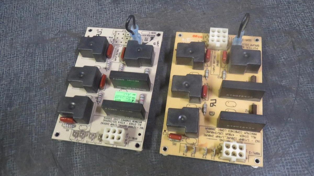 Used (1) CARRIER / POTTER & BRUMFIELD / MEGATECH RELAY CIRCUIT BOARD MODEL: HK35AA003