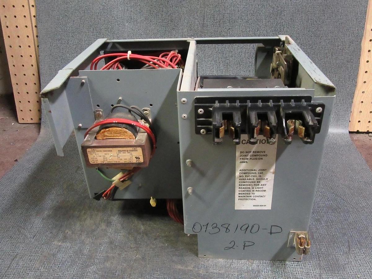 Used SQUARE D 12" MODEL 5 MCC STARTER BUCKET 480 VAC 7 AMP W/ NEMA SIZE 1 STARTER