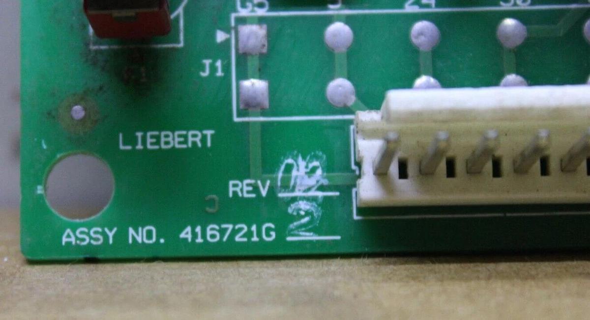 Used LIEBERT SMOKE DETECTOR CIRCUIT BOARD 416721G2 REV. 02 416721G20252013JAN210082