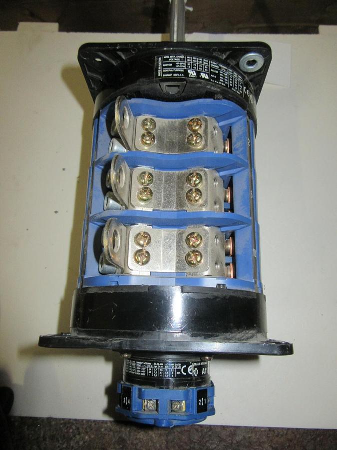 Used KRAUS & NAIMER 240 A C315 MULTI-POLE ROTARY DRUM SWITCH W/ A11 AUX 75 HP 480 VAC