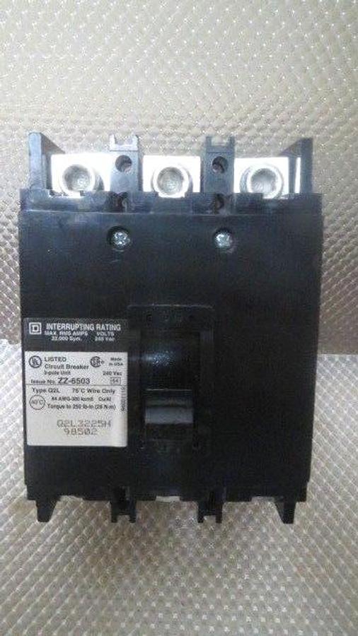 Used SQUARE D BREAKER 225 AMP 240 VAC 3 POLE MODEL Q2L3225H **WARRANTY INCLUDED**