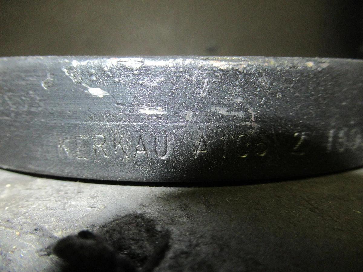 KERKAU FLANGE 2 INCH BLANK 6 INCH OVERALL DIAMETER 4 BOLT 150 PSI