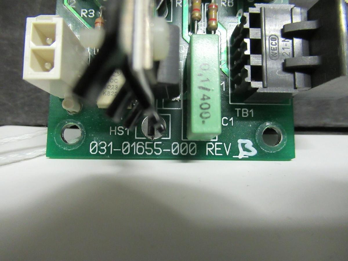 Used YORK CHILLER CIRCUIT BOARD 031-01655-000 REV B LEVEL CONTROL JOHNSON CONTROLS