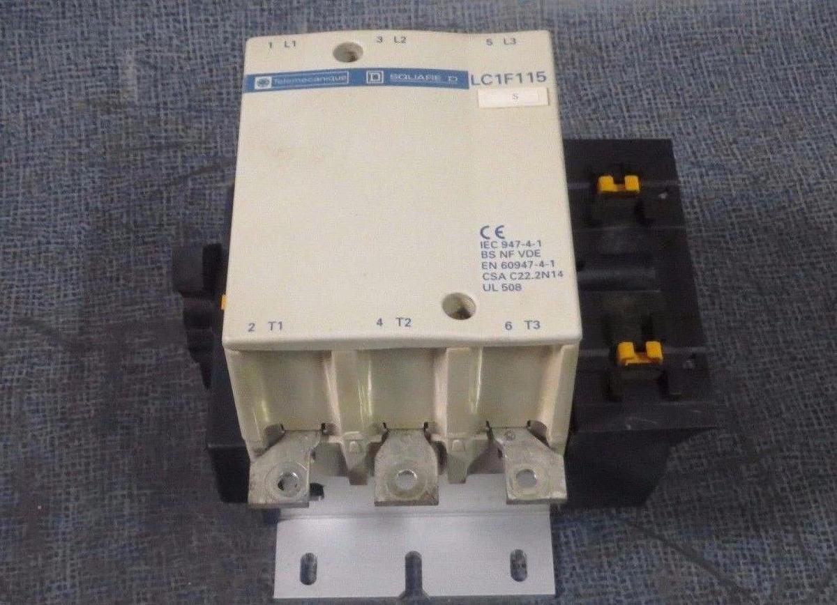 Used SQUARE D TELEMECANIQUE CONTACTOR LC1F115 175 AMP 600 V COIL: 110 VAC