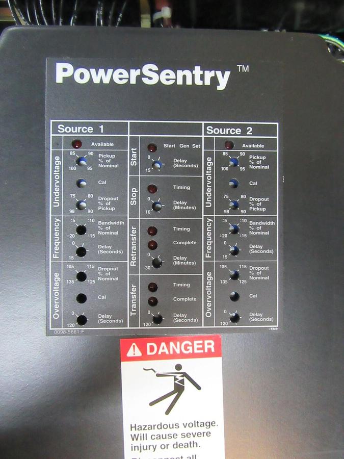 Used 600 A ONAN / CUMMINS AUTOMATIC TRANSFER SWITCH 480 V 3 PH BYPASS 0306-4171-21