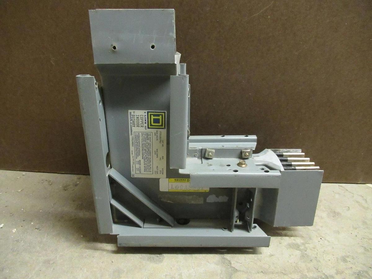 Used 1200 AMP SQUARE D CF2512GLFM12 3 PH 4 W 600 V BUSWAY ELBOW CORNER COPPER I-LINE