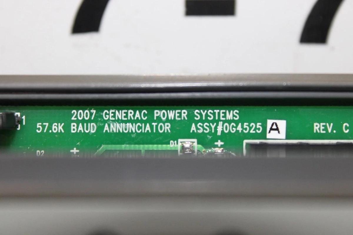 Used GENERAC 57.6K BAUD ANNUNCIATOR 0G4525A REV. C **WARRANTY**