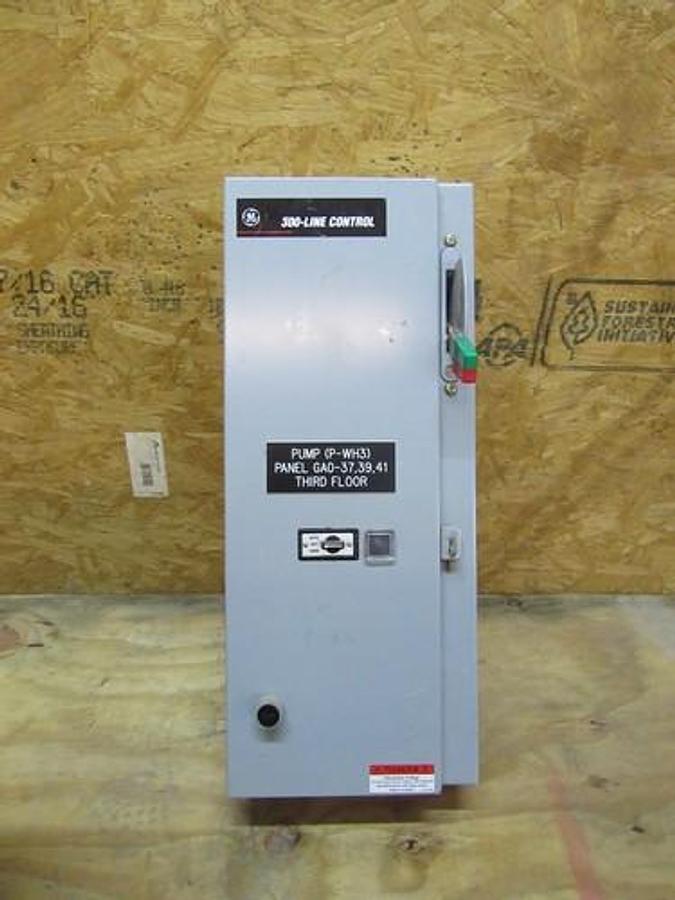 Used GE COMBINATION STARTER SIZE 1 240 VAC 7.5 HP CR308C CR308C1822PXATDBG  300-LINE