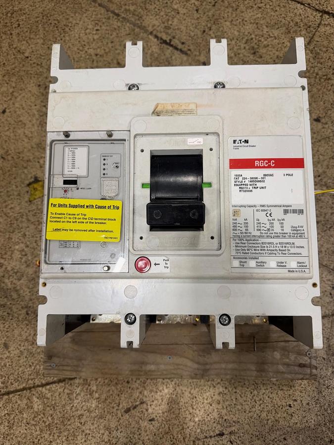 Used CUTLER HAMMER CIRCUIT BREAKER 