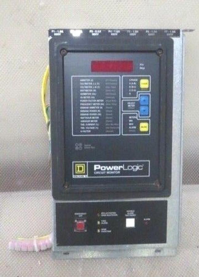 Used SQUARE D POWERLOGIC CIRCUIT MONITOR CM-2150 240 VAC 27 VA W/ IOM-44 ALARM