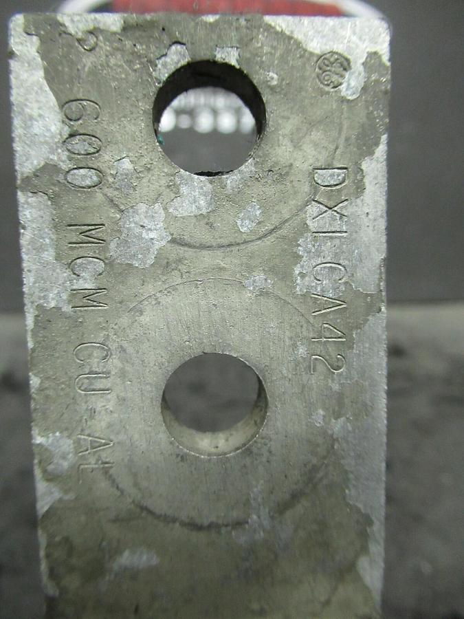 Used (3) QTY GE DXLCA42 1 SINGLE BARREL MECHANICAL CONNECTOR LUGS TAP 600 MCM - 2