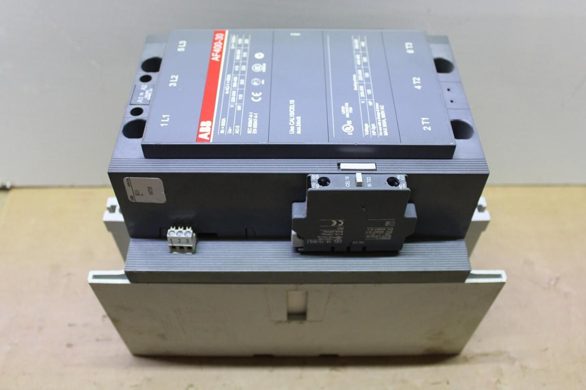 Used ABB CONTACTOR AF400-30 550 AMP 600 VAC 400 HP 3-PHASE COIL: 100-250 VOLT
