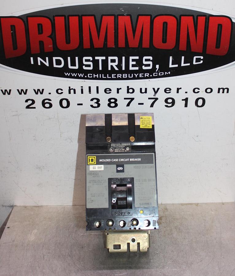 Used SQUARE D I-LINE CIRCUIT BREAKER FC34050 50 AMP 480 VAC 3-POLE