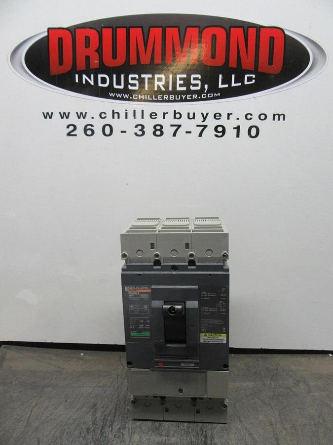 Used MERLIN GERIN COMPACT CIRCUIT BREAKER NSJ600A 600 AMP 600 VOLT 3-POLE 3-PHASE