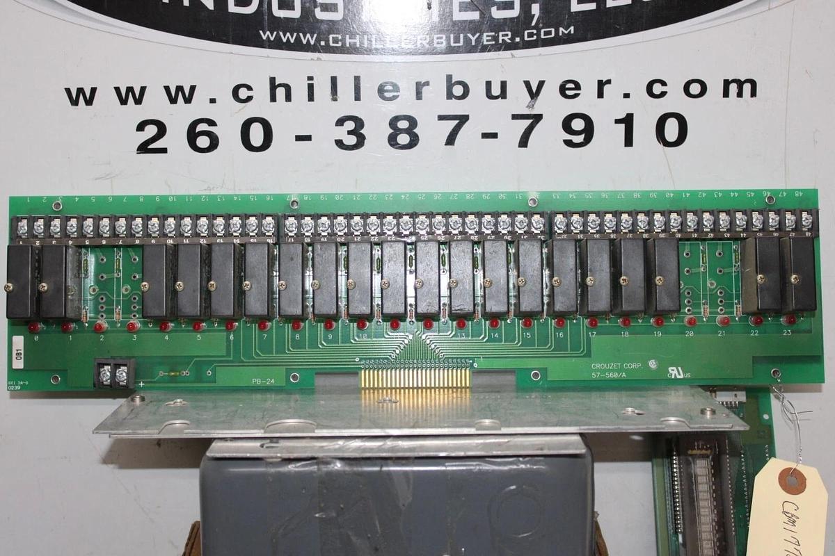Used CROUZET RELAY CIRCUIT BOARD 57-560/A PB-24 **WARRANTY INCLUDED**