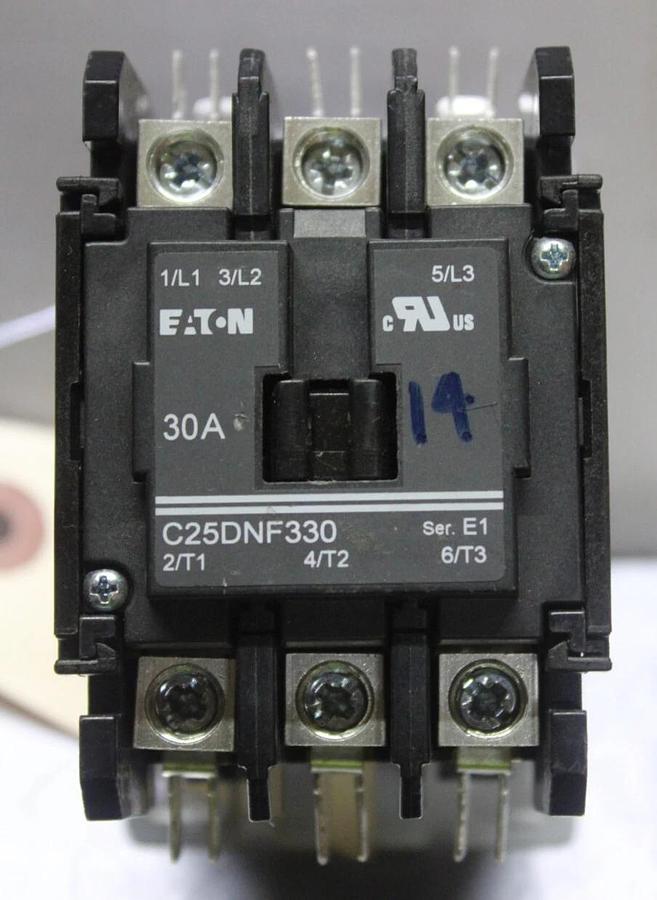 Used EATON CONTACTOR C25DNF330 30 AMP 600 VOLT 3-POLE 15 HP 11 KW *WARRANTY*