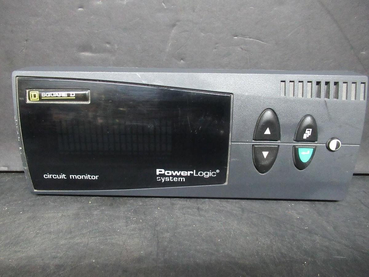 Used SQUARE D POWER LOGIC CIRCUIT MONITOR CMDVF SER. D3 12 VDC 5.5 FW **WARRANTY**