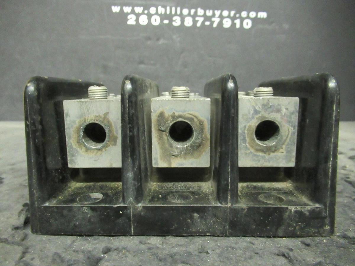 Used GOULD SHAWMUT 66063 POWER DISTRIBUTION LUG SET 600 V 3 POLE 2/0 - #12 X #4 - #14