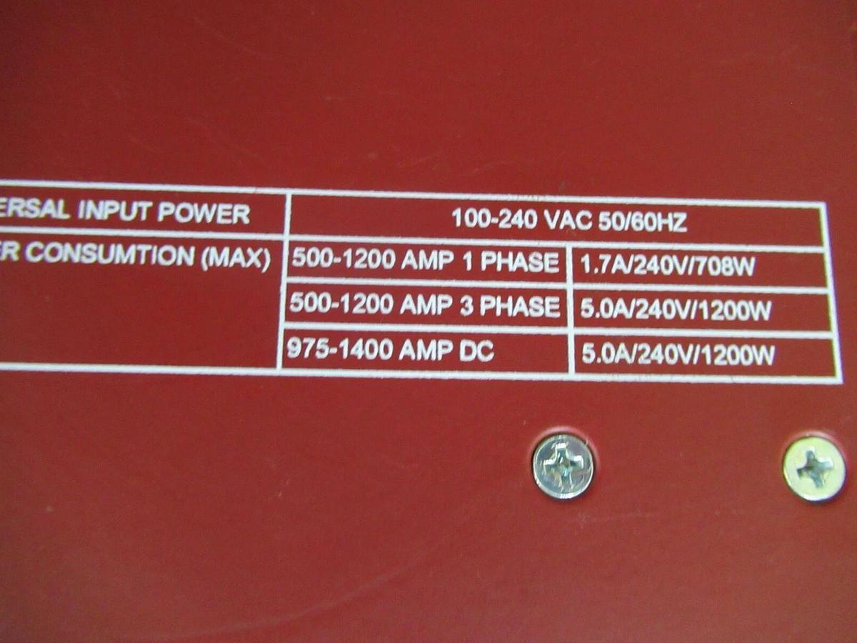 Used CONTROL CONCEPTS SCR POWER CONTROLLER FUSION-ZC 24-600 VAC 500 AMP SINGLE PHASE