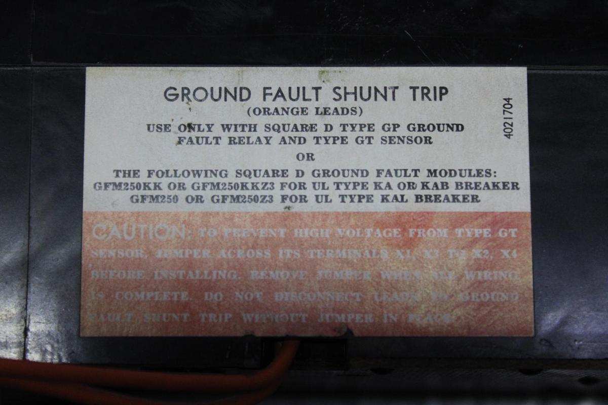 Used SQUARE D I-LINE CIRCUIT BREAKER KA36200 200 AMP 600 VOLT 3-POLE