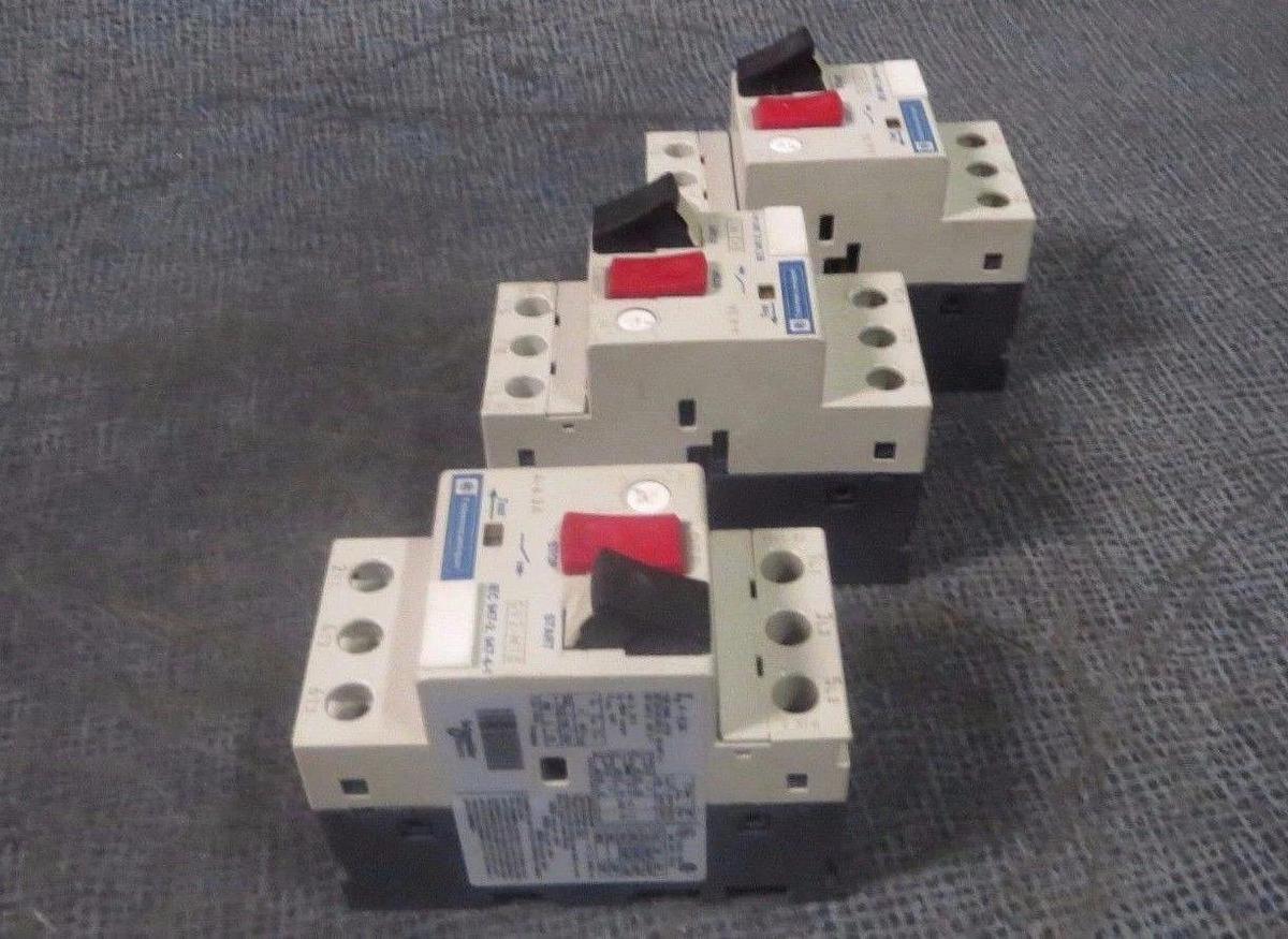 Used (1) TELEMECANIQUE CONTACTOR MANUAL MOTOR START 4-6.3 AMP 600V  MODEL: GV2-M10