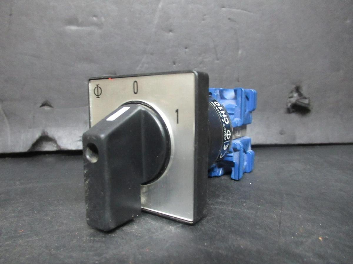Used KRAUS + NAIMER ROTARY SWITCH CH10 A200 F55694/006-DES 600 VAC 20 AMP 5 HP